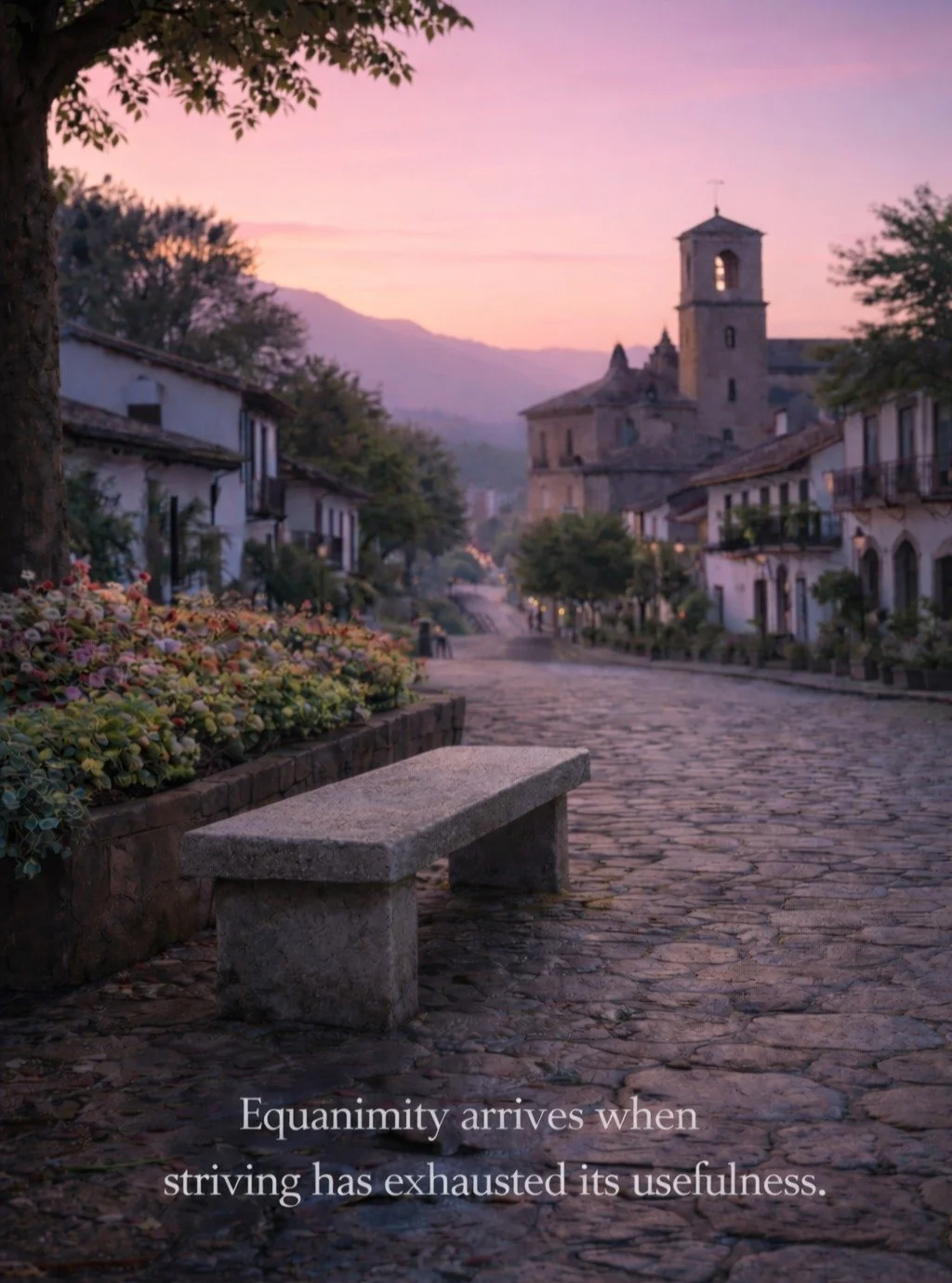 Joy and sorrow may sit on the same bench.
Certainty and doubt may share the same breath.
Nothing argues there. Nothing needs to win.

#equanimity #striving #presence