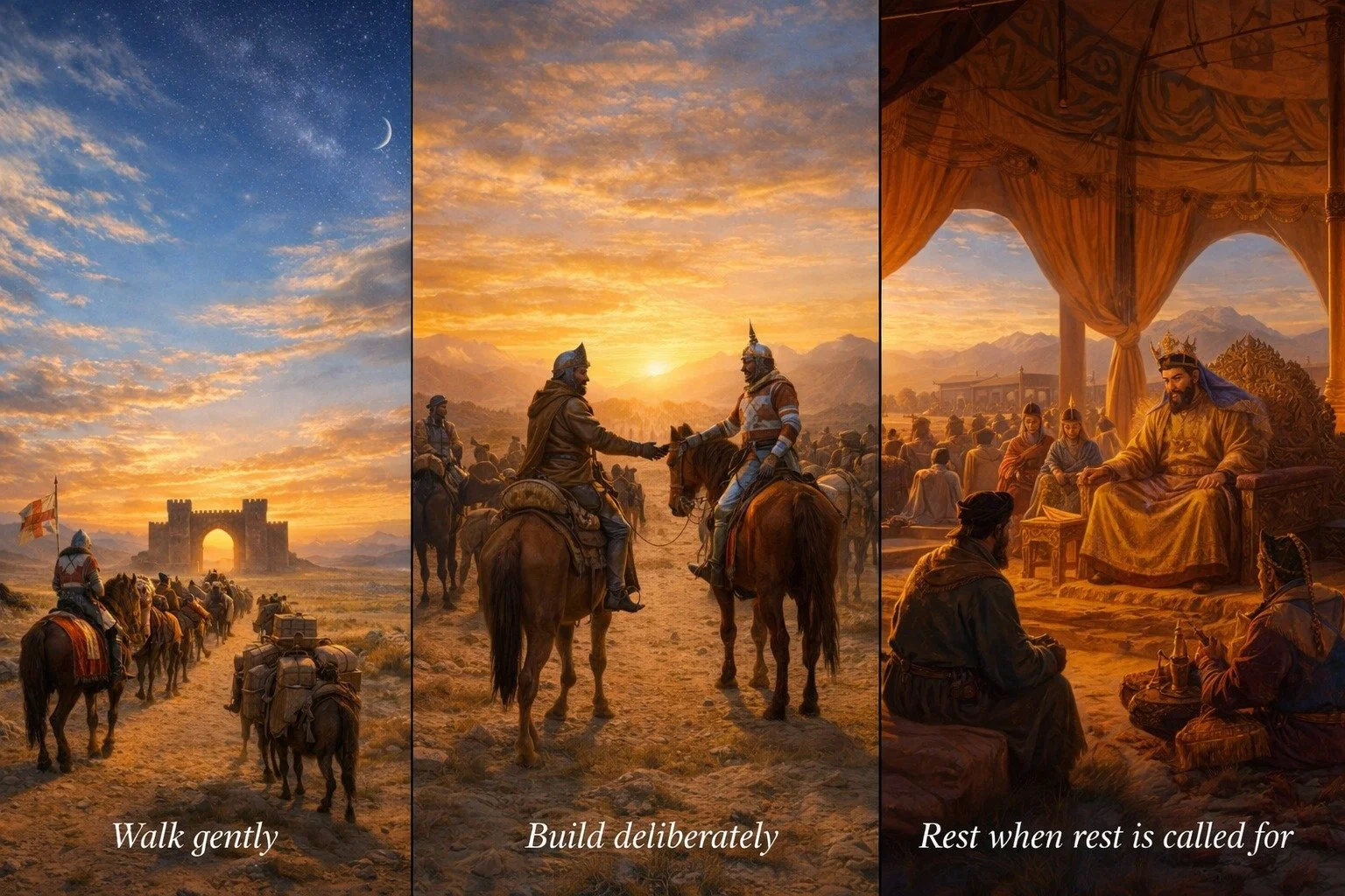 The Silk Road at Dawn

#MarcoPolo #KublaiKhan #SilkRoad #MedievalEra