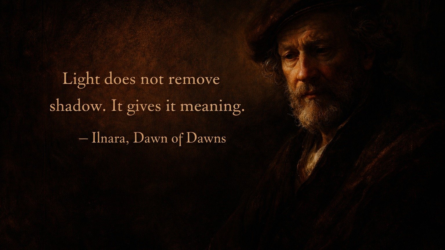 Dawn of Revealed Depth

#Rembrandt #Light #Shadow #DawnOfDawns