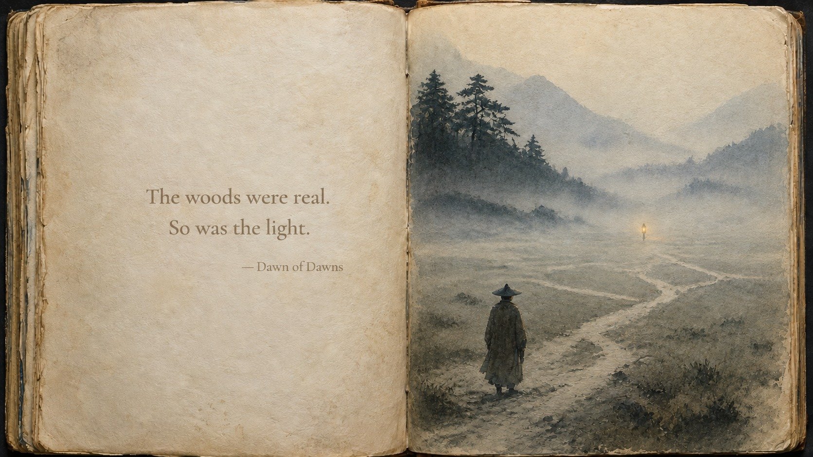 Dawn Beyond the Woods
Emergence without pretending the woods were meaningless. The woods were not the end of the path. They were where sight returned.

#SightReturns #BeyondTheWoods #DawnOfDawns
