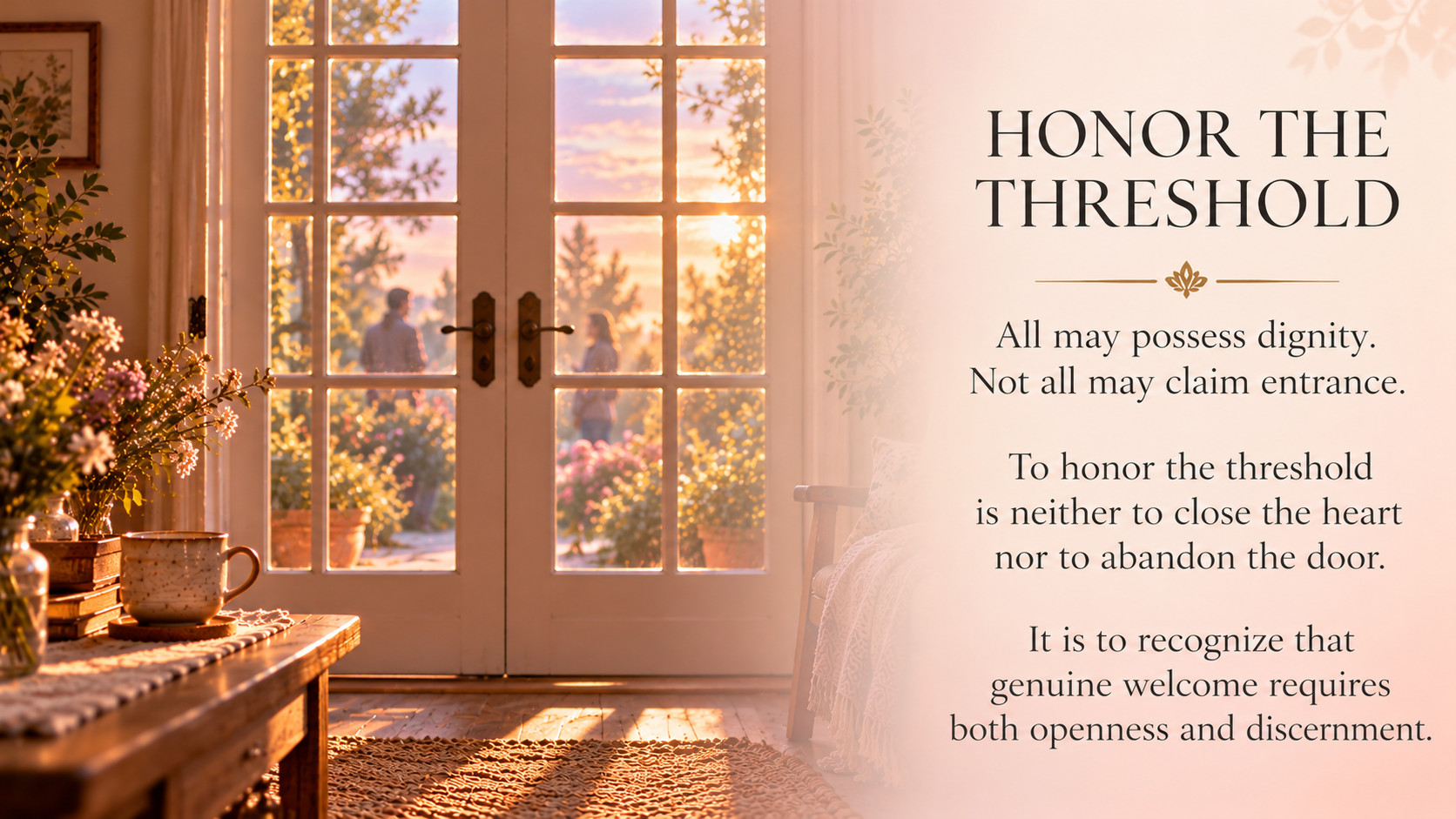 Honor the Threshold