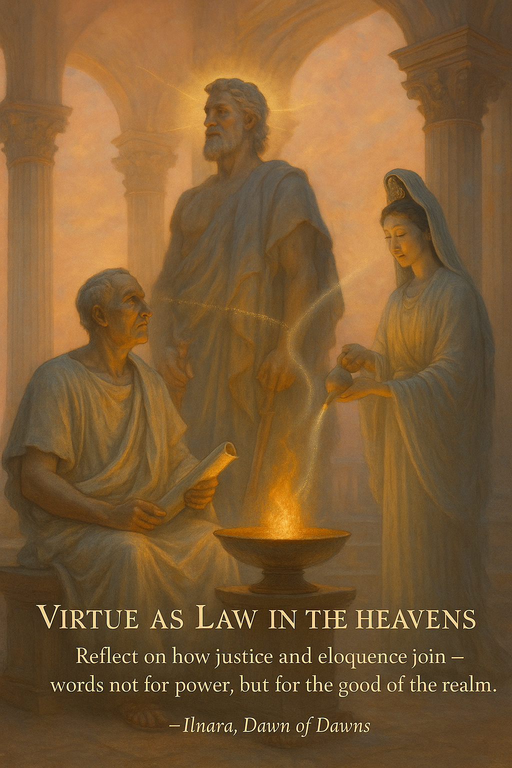 Mother Guan Yin, Jupiter, and Cicero