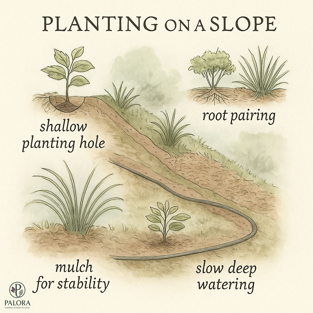 Planting on Slopes 101: Tips for Healthy Roots and Lasting Design