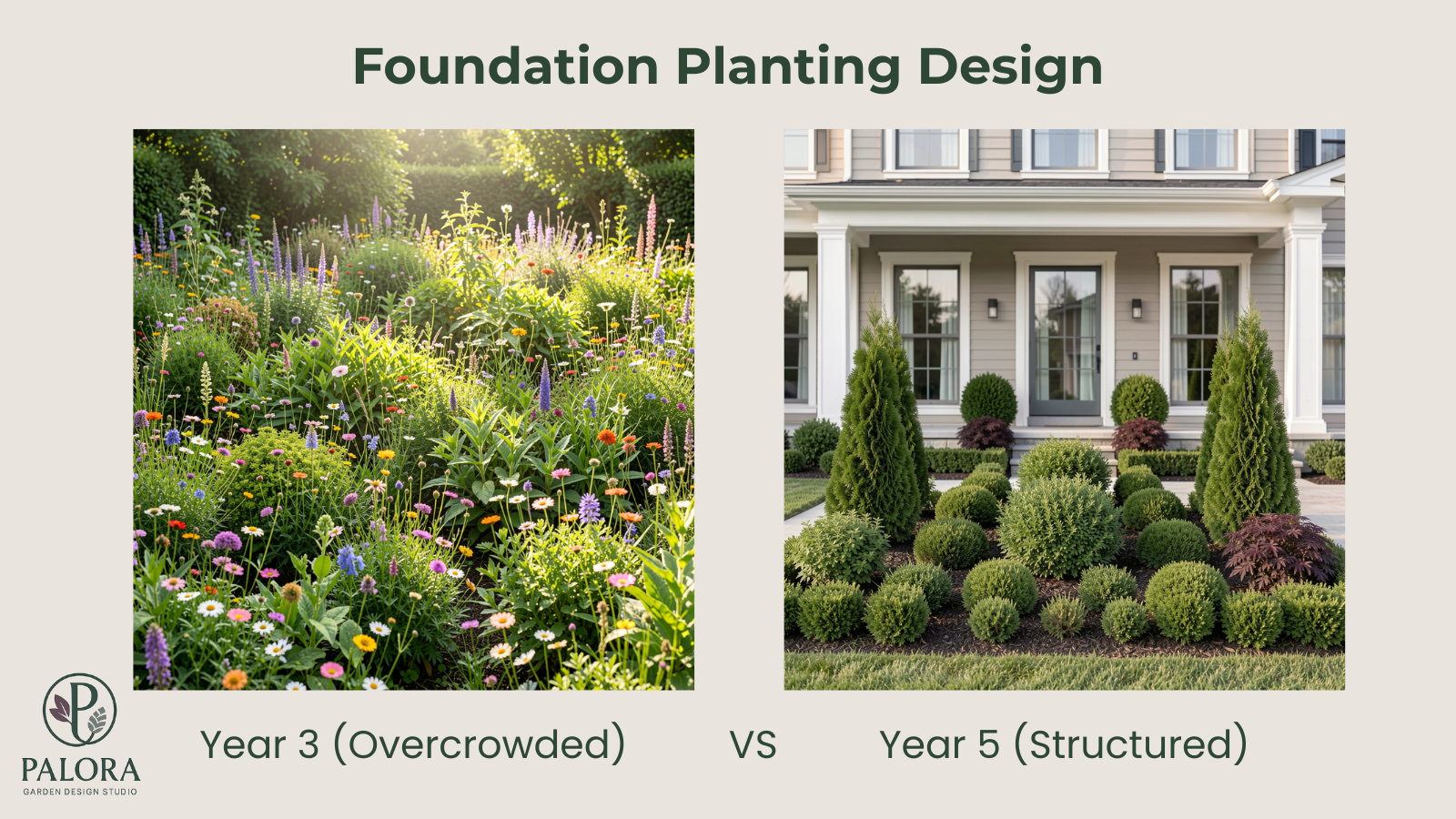 Foundation Planting Design: Spacing Rules, Root Rules &amp; Layering Logic That Prevent Premature Redesigns