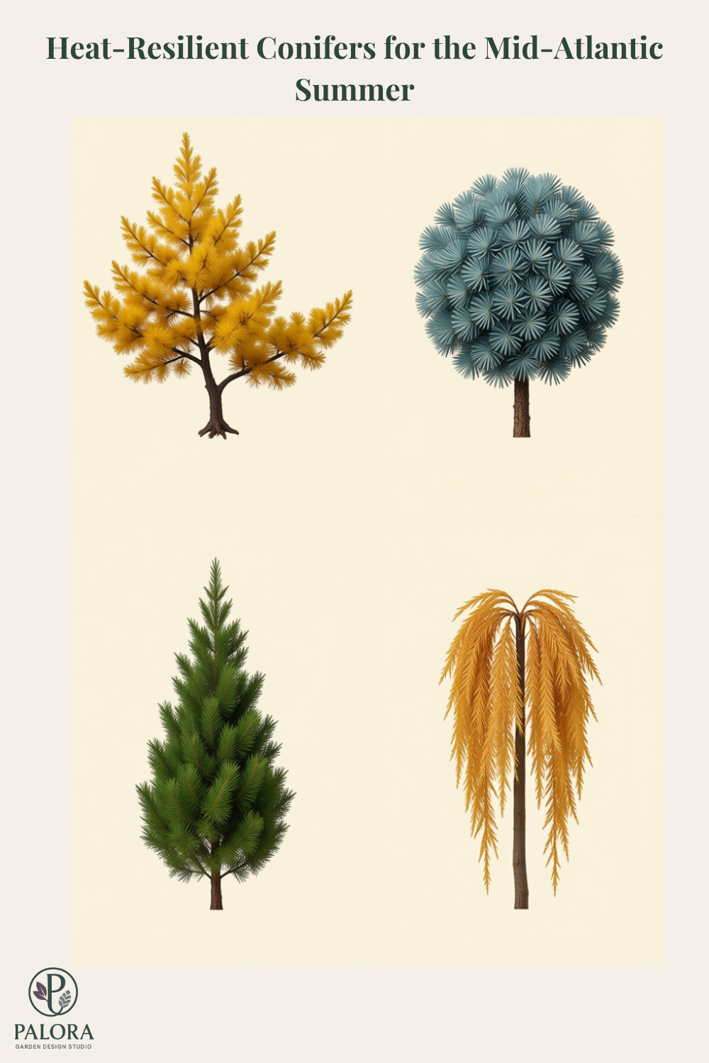 Heat-Resilient Conifers for the Mid-Atlantic Summer
