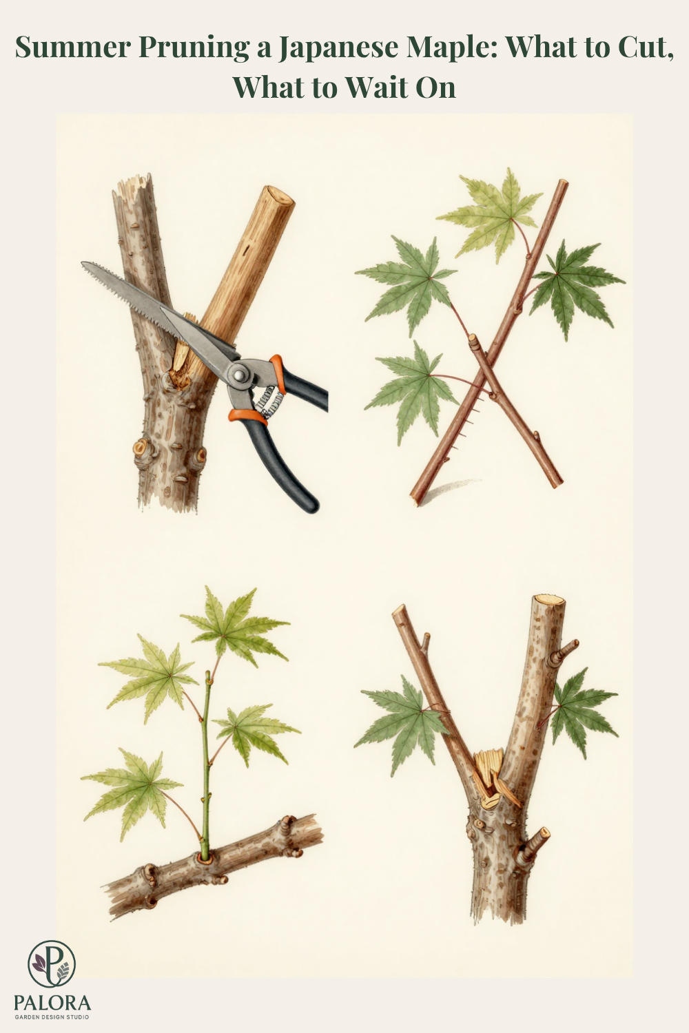 Summer Pruning a Japanese Maple: What to Cut, What to Wait On