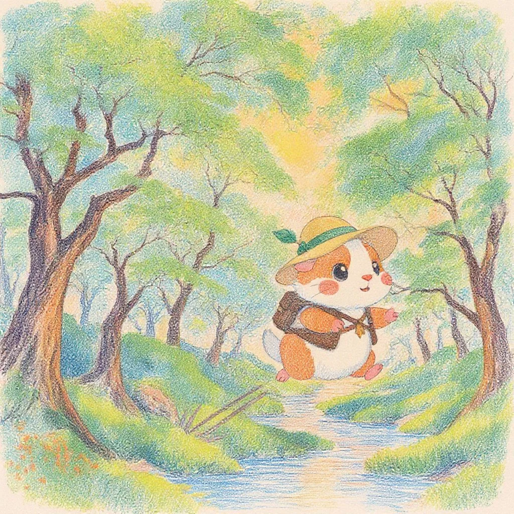 モルちゃんが近道を疾走しているよ！