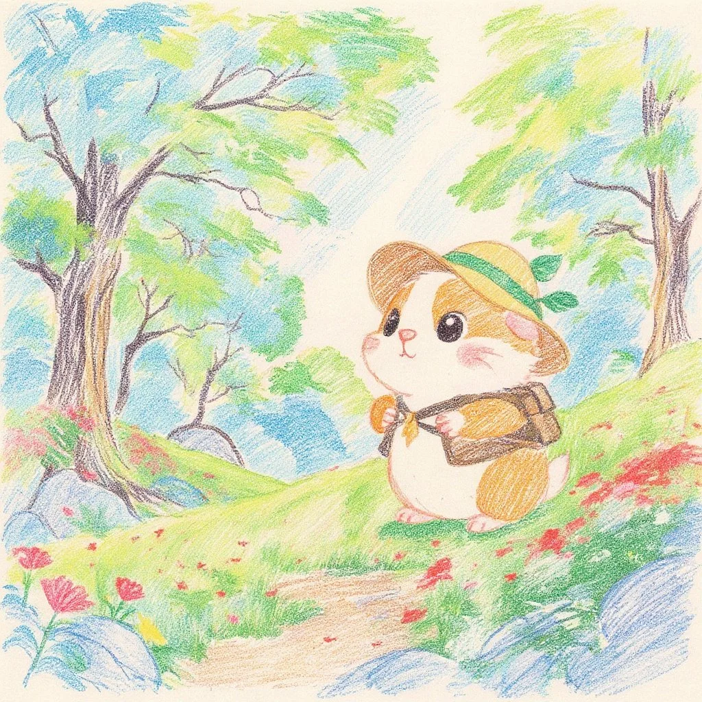 モルちゃんはクンクンぷいぷいおはなをヒクヒク！冒険の予感！