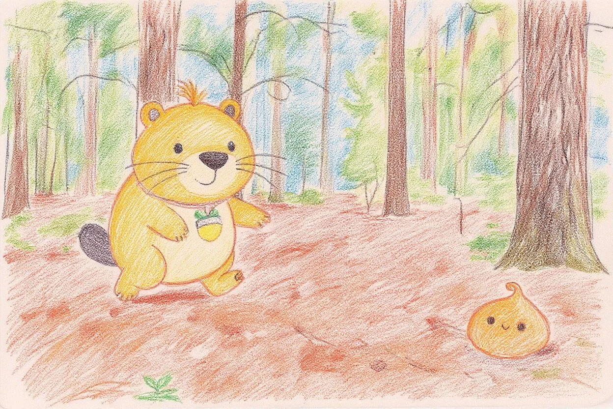 Kappy suddenly notices something and says, “Ah!” あ！