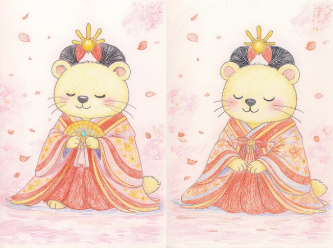 Kinari happily wearing a beautiful kimono made by the forest tailor.今日はもりの仕立て屋さんにつくってもらった素敵な着物を着せてもらっています。 すべすべさらさら、とってもしあわせ 嬉しいです。