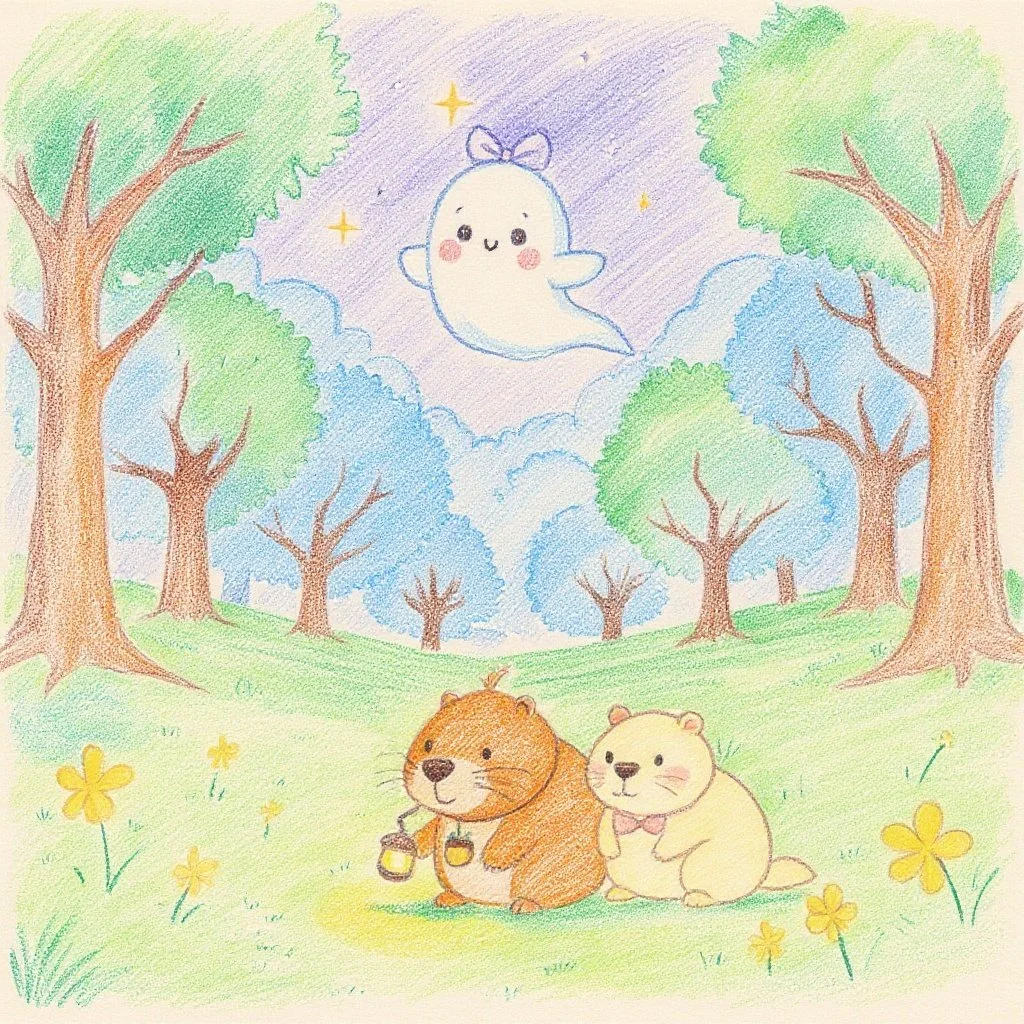 一緒に肝試し。怖いから近くにいてね。