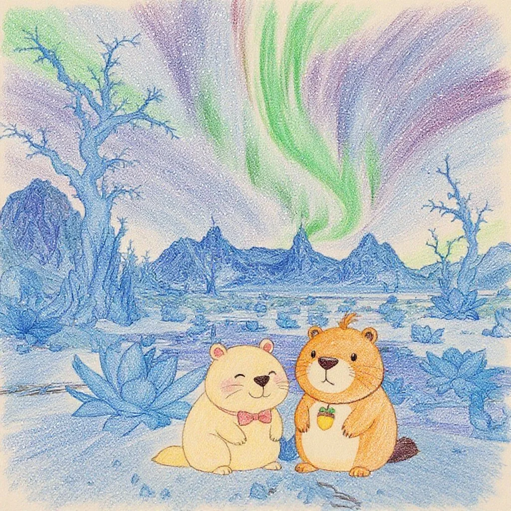 都合を合わせて、一緒に寒い星に行って。