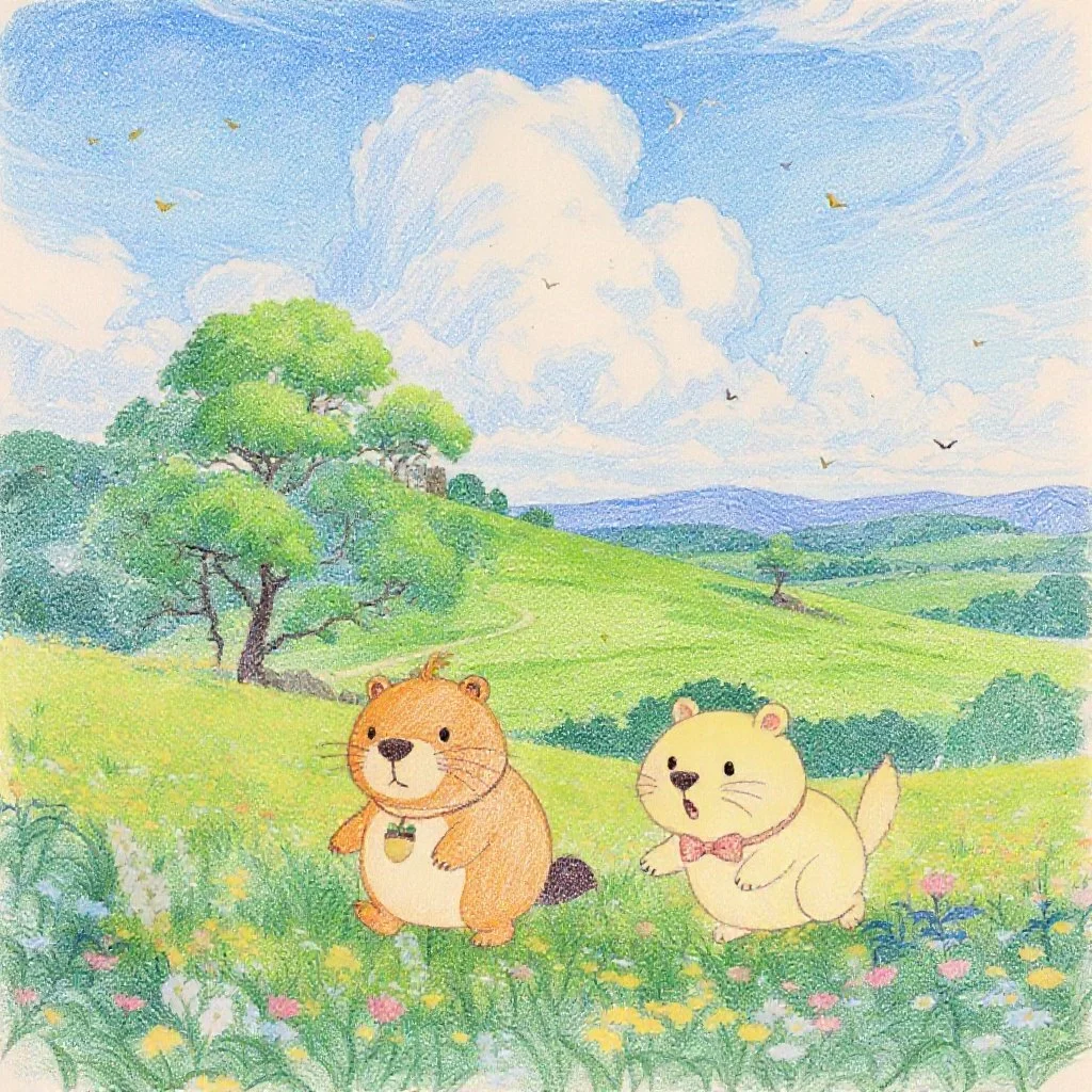 おさんぽ中にきなりちゃんがつまずいてしまいます。