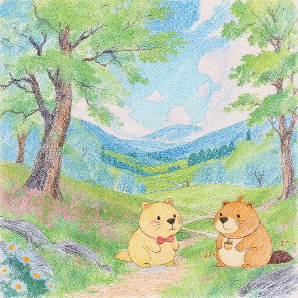 森で待ち合わせで、一緒におさんぽへ