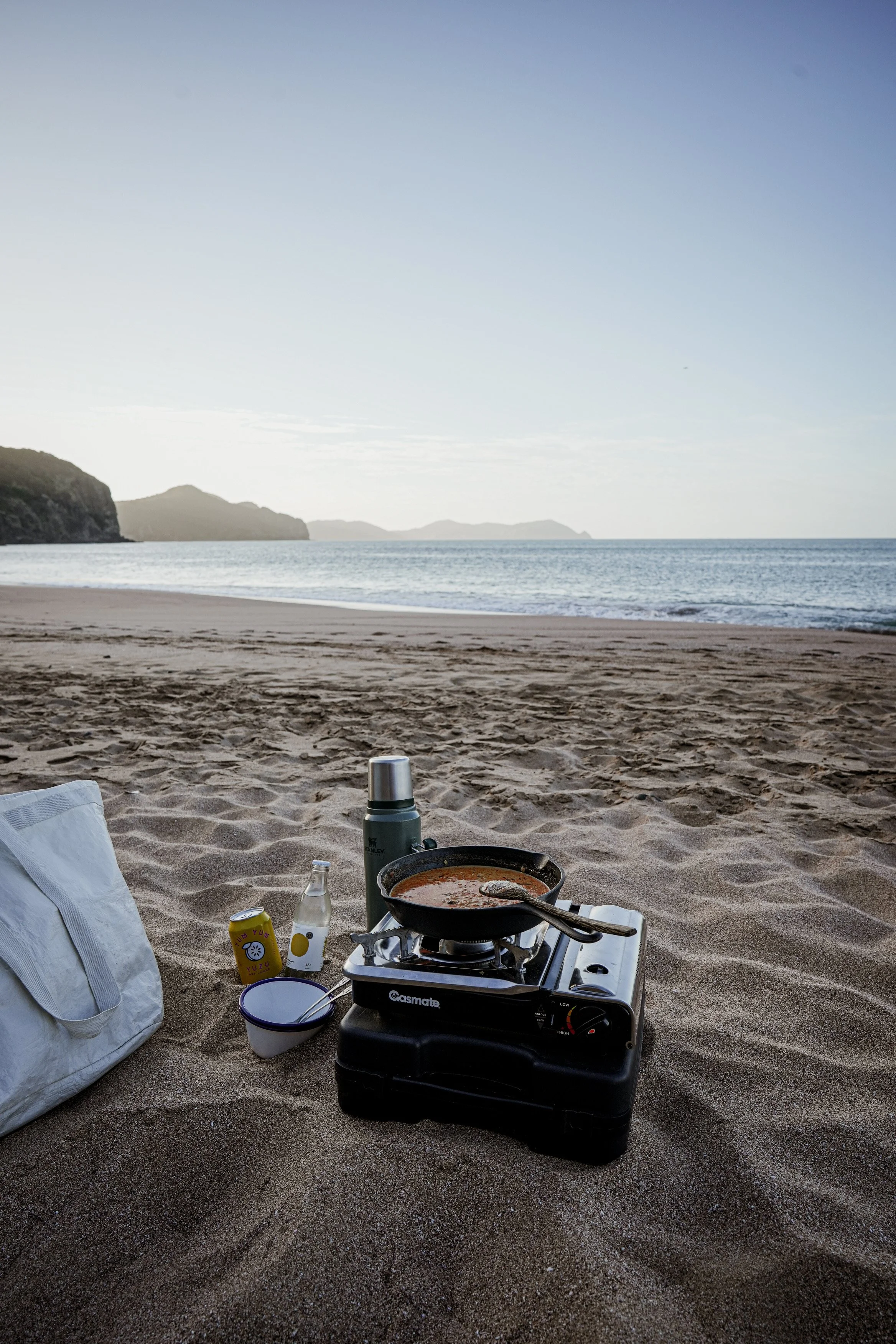 Camping at Tauranaga Bay, Northland