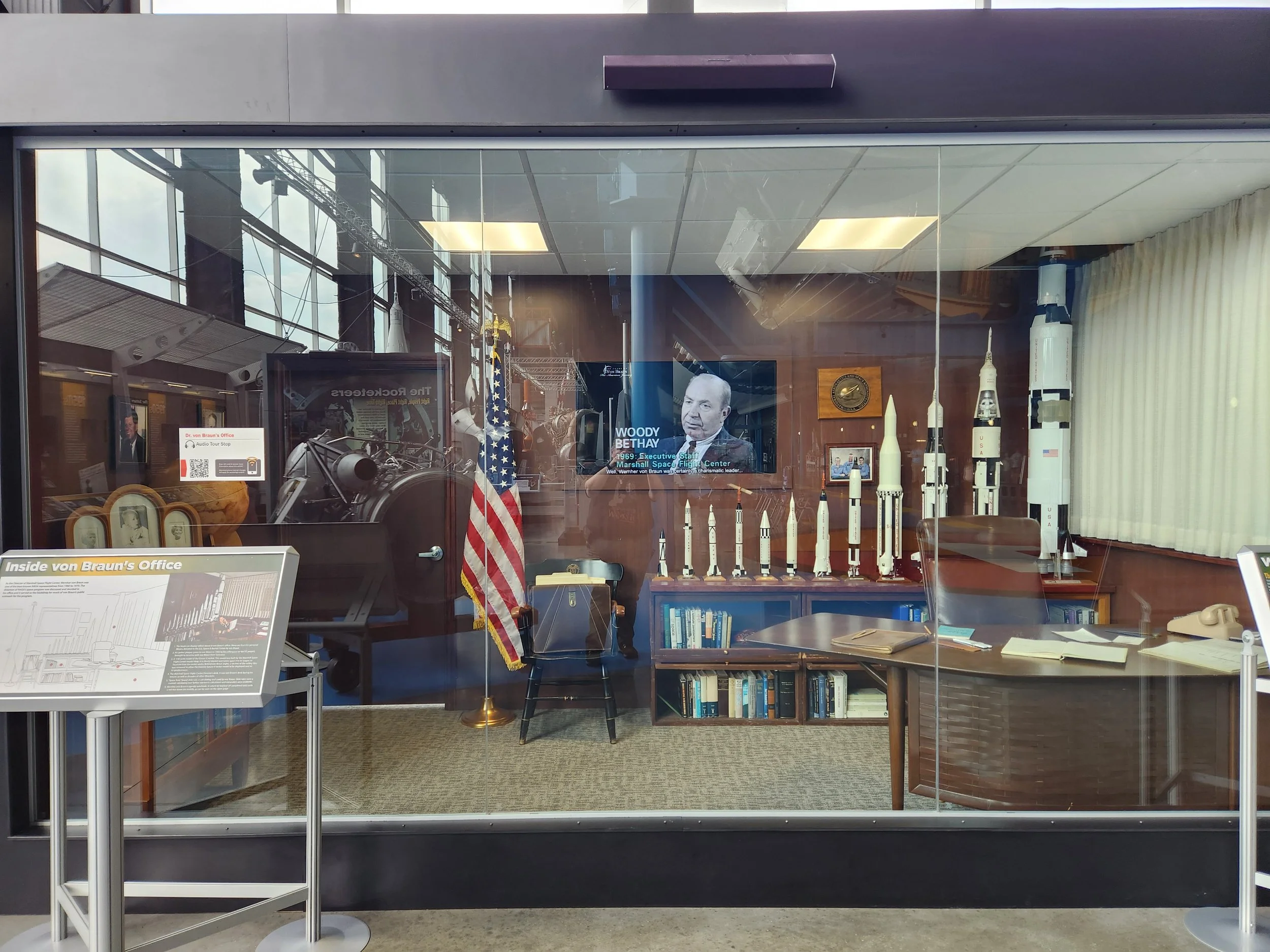 Werner von Braun's office recreation at U.S. Space & Rocket Center 