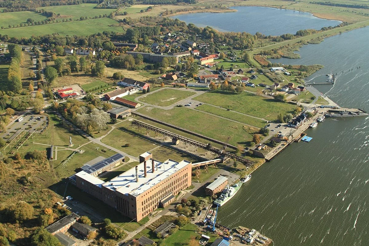 Aerial view, Peenemünde, @HTMPeenemündeGmbH