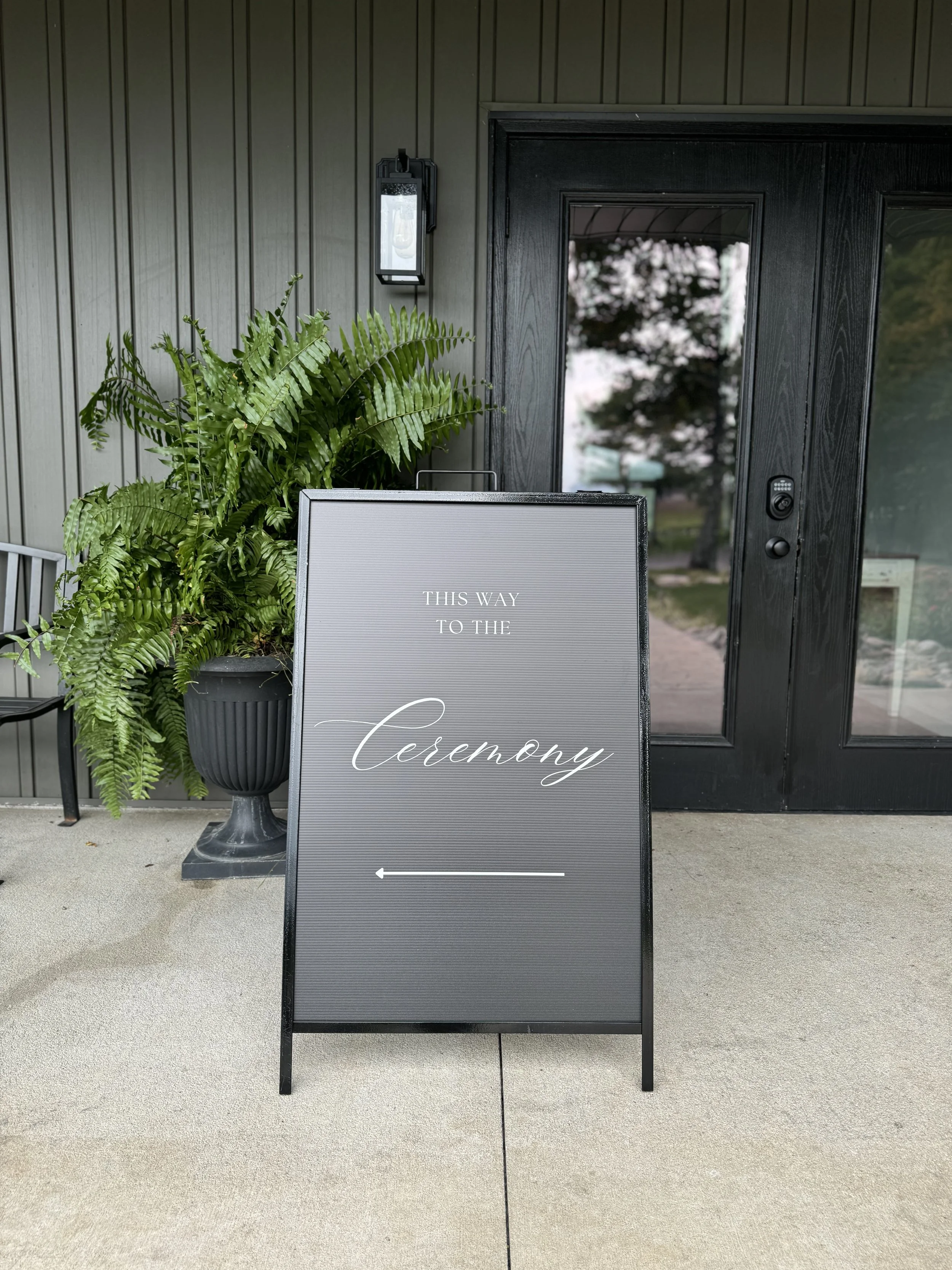 ceremony sign