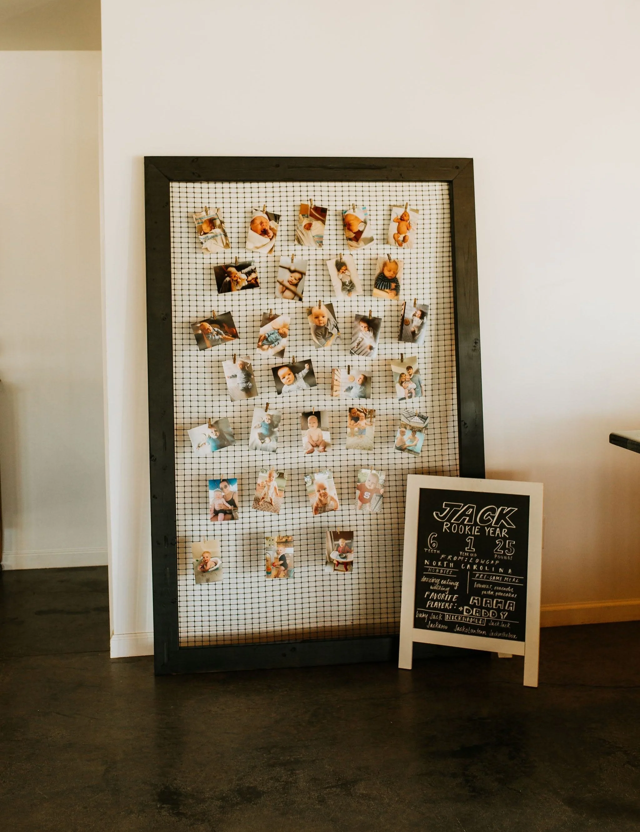 (1) 4' x 6' black framed grid