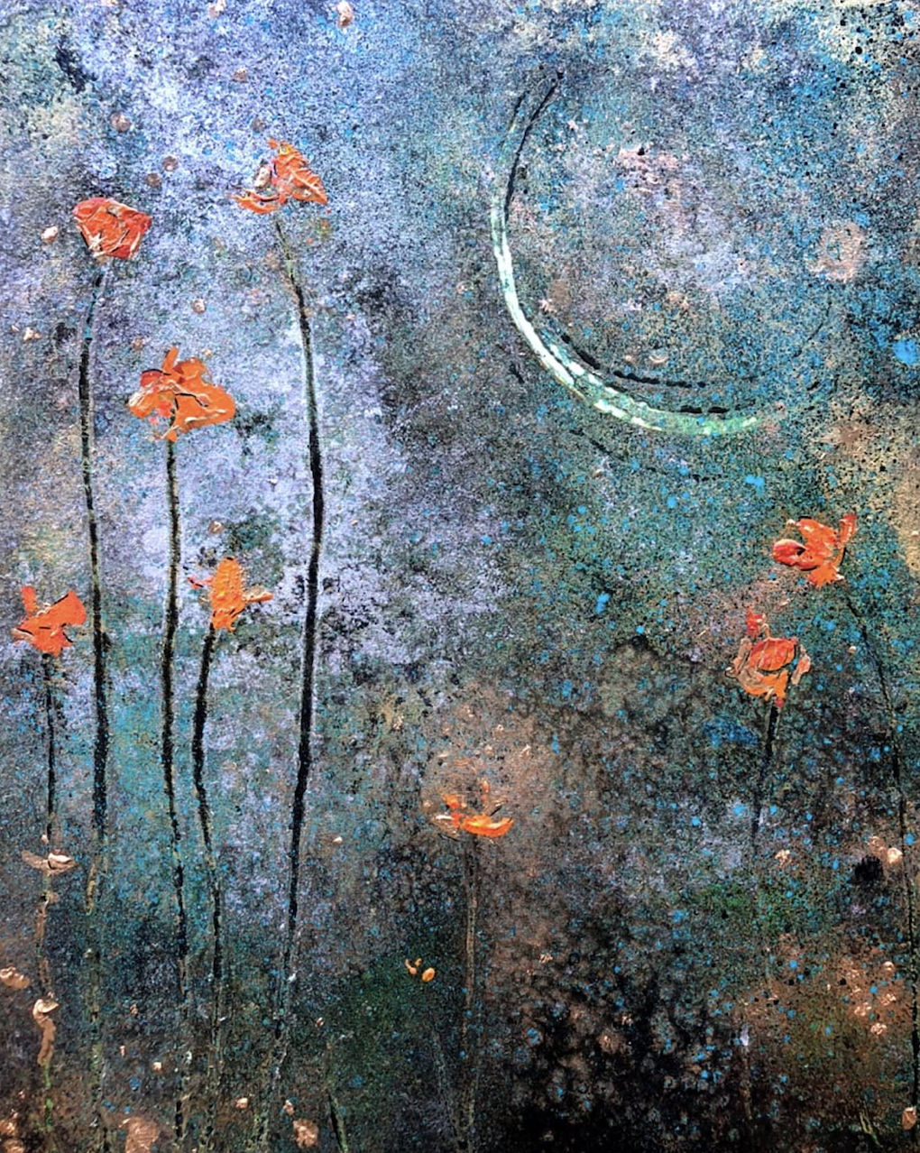 Poppies at Night
