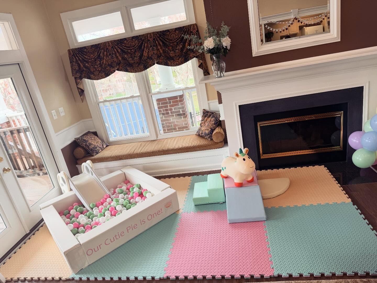 The cutest corner at the party 💕
A soft play setup made just for the littlest guests to climb, slide, and jump into the ball pit.

#softplayrental
#softplayparty
#firstbirthdayideas
#toddlerpartyideas
#dmvpartyrentals