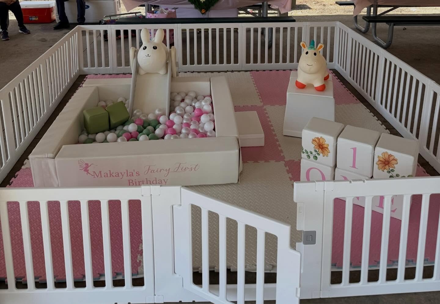 Soft play, but make it ✨fairy first birthday✨ magic 🧚&zwj;♀️ Such a popular theme!

#FirstBirthday #SoftPlaySetup #FairyTheme #ToddlerParty #dmvevents