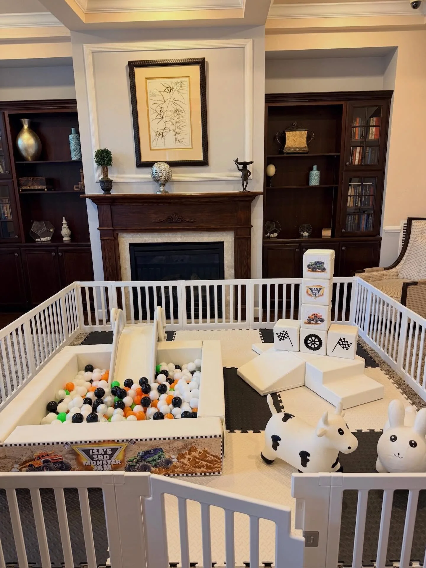 Vroom vroom 🚗💨 The ultimate soft play setup for your little racer&rsquo;s big day!

#SoftPlayRental #KidsPartyIdeas #MonsterTruckParty #DMVEvents #PartyRentalNearMe