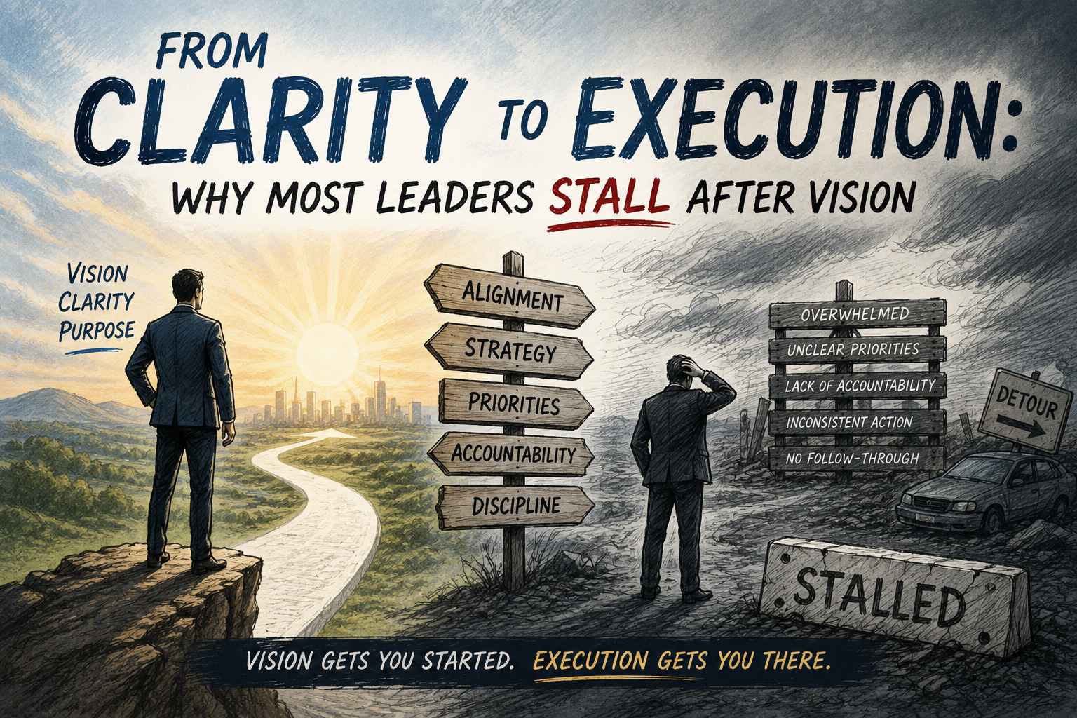 From Clarity to Execution: Why Most Leaders Stall After Vision