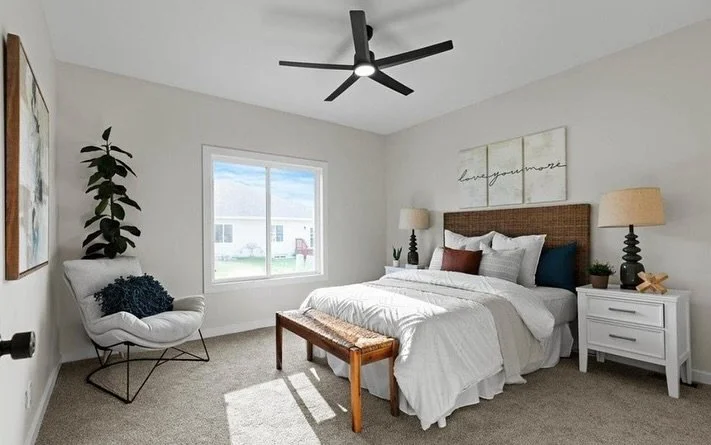 Brand-new and move-in ready! ✨ We staged this gorgeous new construction home to make the most of its bright, airy layout&mdash;welcoming you the moment you walk through the door. ☀️🏡
.
.
.
.
.
.
#OmahaHomeStaging #OmahaRealEstate #StagedToShine #Sta