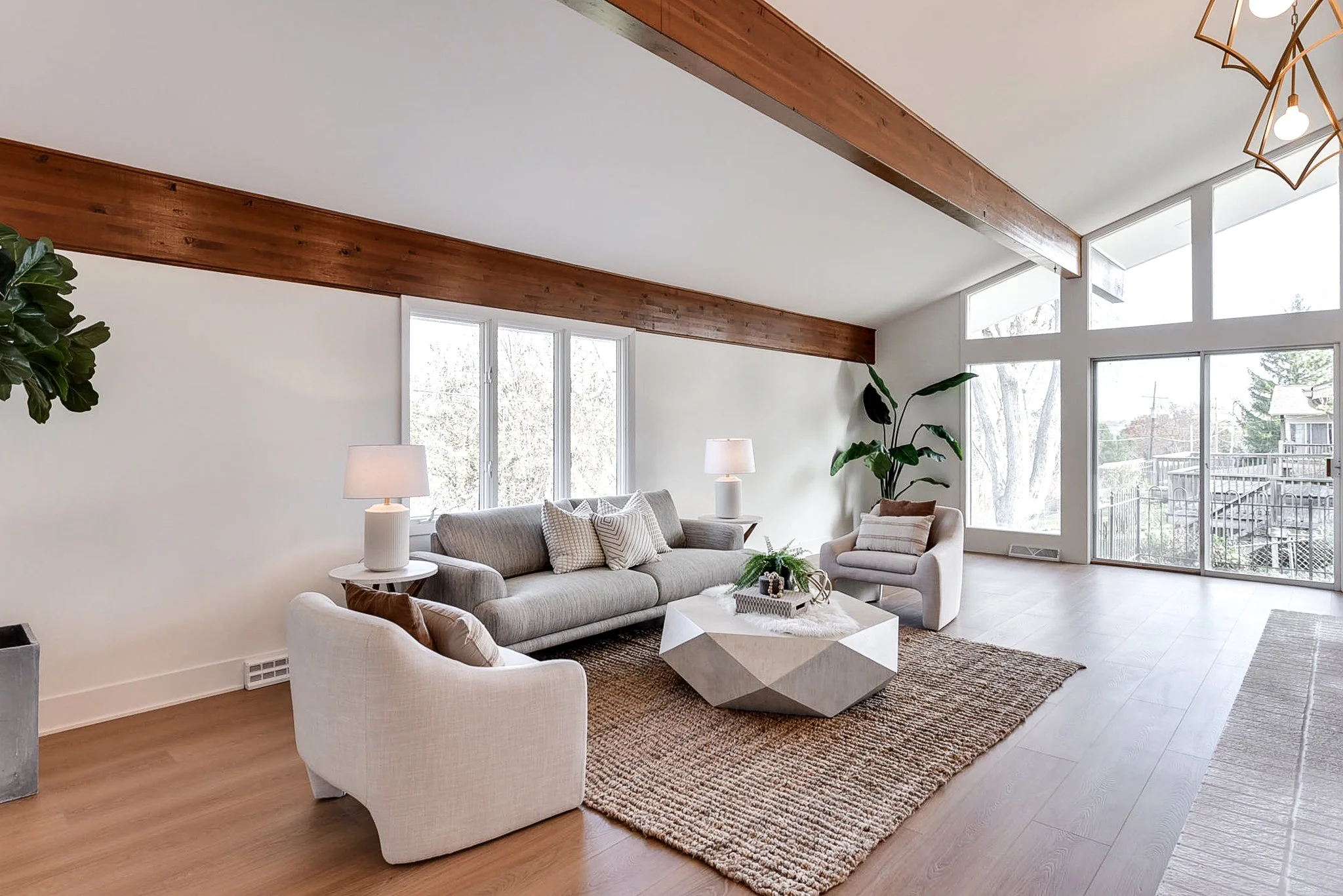 Living room staging can help buyers fall in love with your home. We include living room staging in all of our staging packages.
