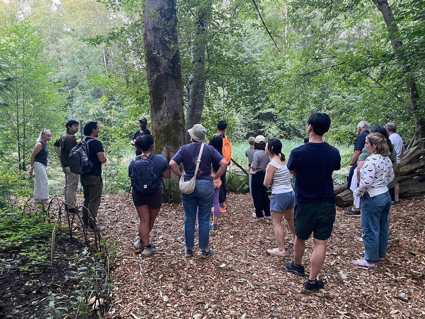 Thank you to @ubcforestry students and bat research experts, Brandon Weigand, Aaron Aguirre and Matt Mitchell for guiding us on a bat walk! They walked us through different species in the park, monitoring techniques, habitat preferences and threats a