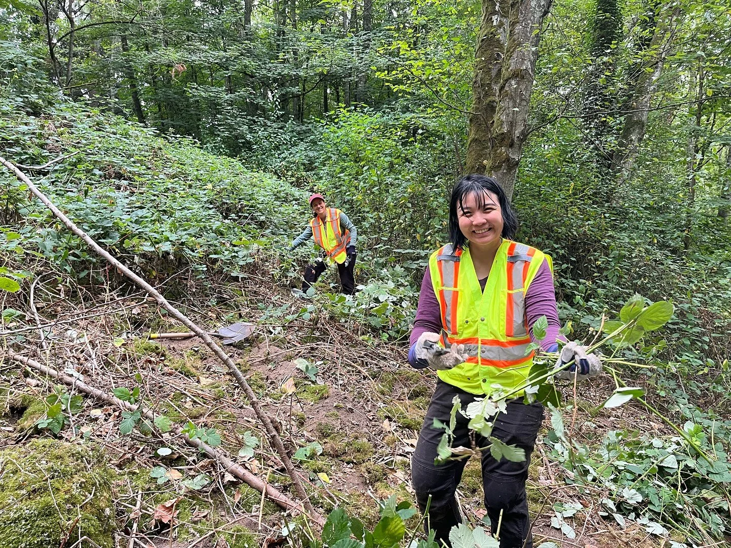 Just a couple of happy faces from environmental stewardship this past Saturday.

As we move into fall, we are ready to welcome the planting season! This means that we need more help than ever to prepare our sites for the 1000 Indigenous plants that w