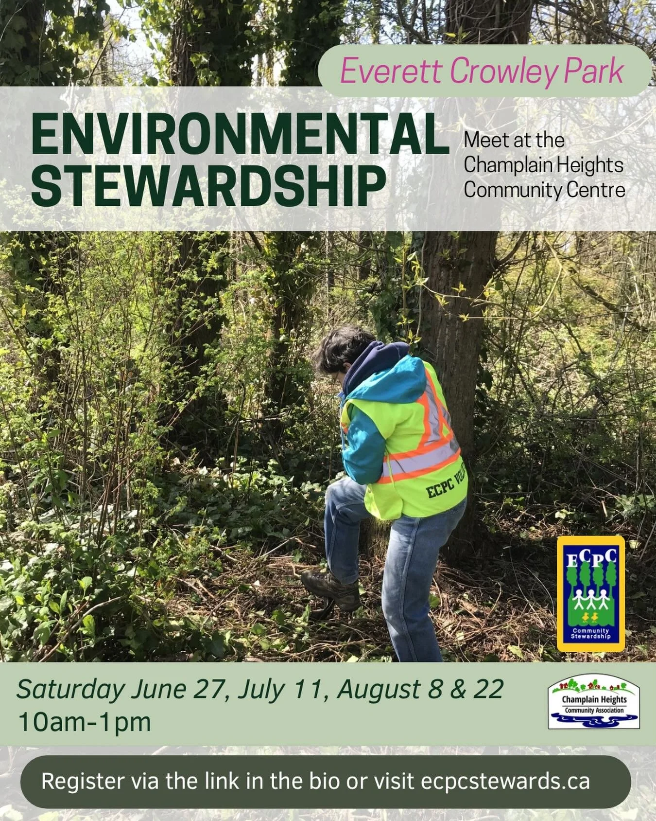 Join ECPC for our summer environmental stewardship sessions in Everett Crowley Park 🌿

Please pre register via the link in our bio!