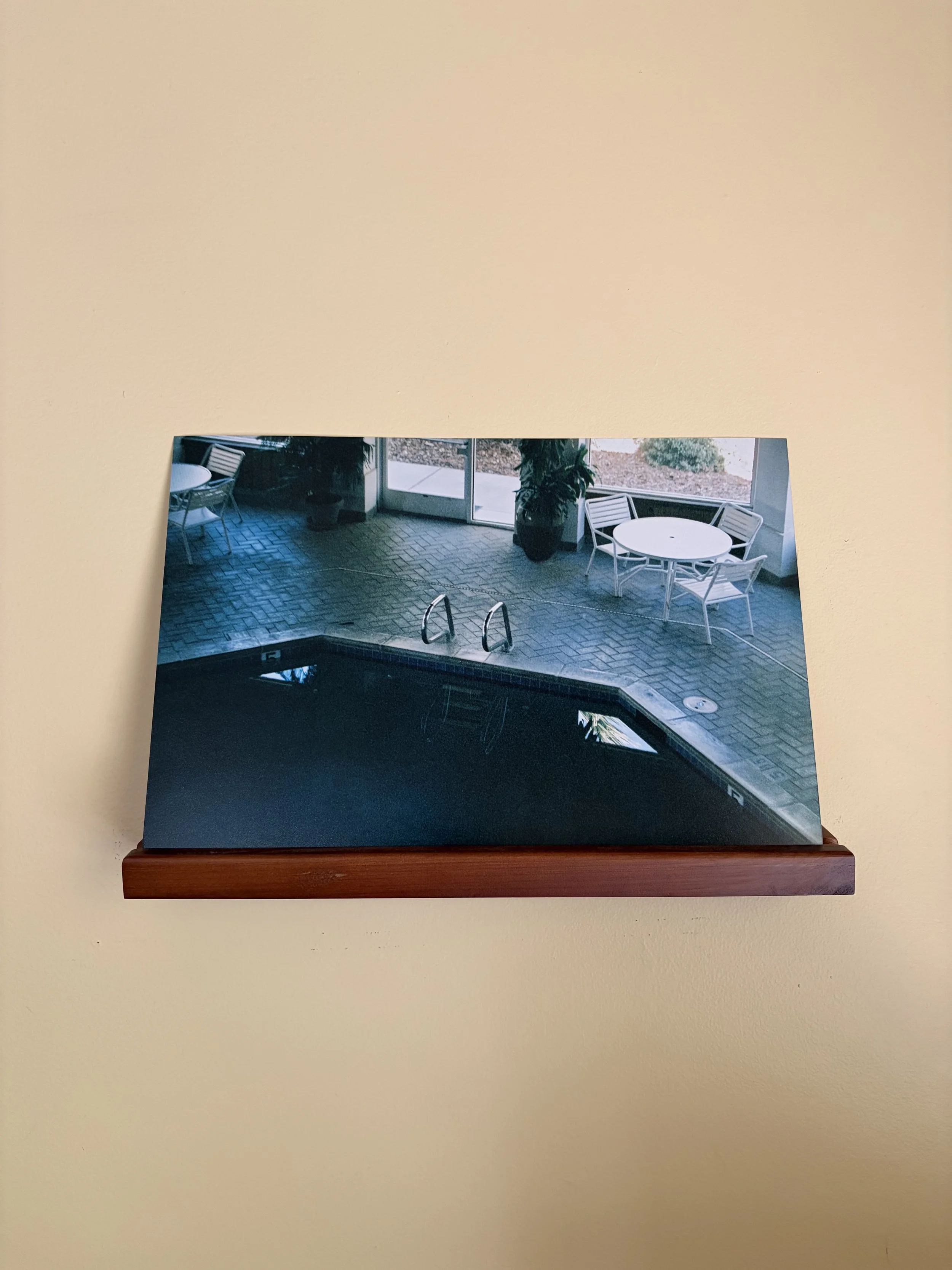 hotel pool - 8" x 12"