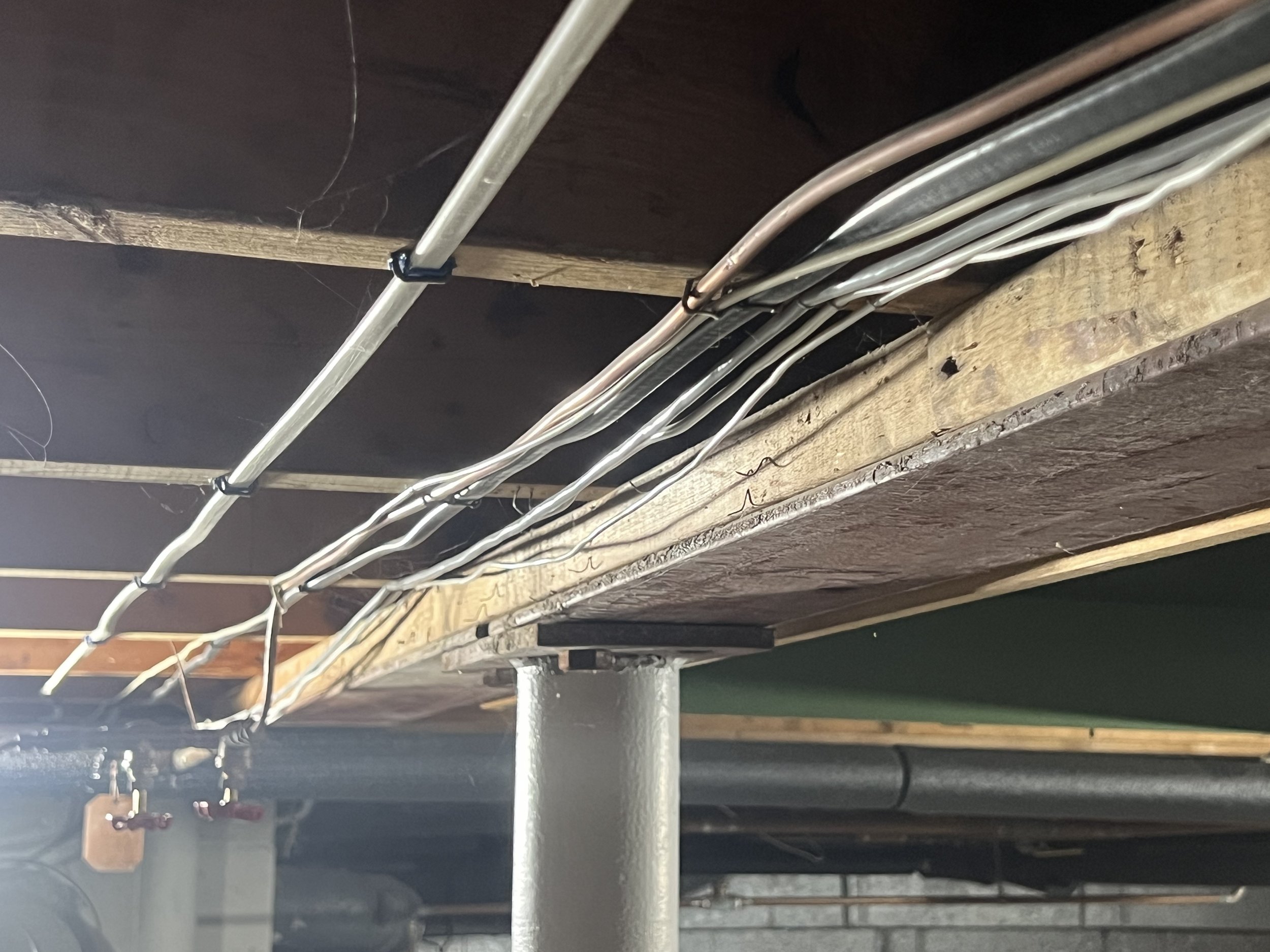 Basement Wiring Cleanup