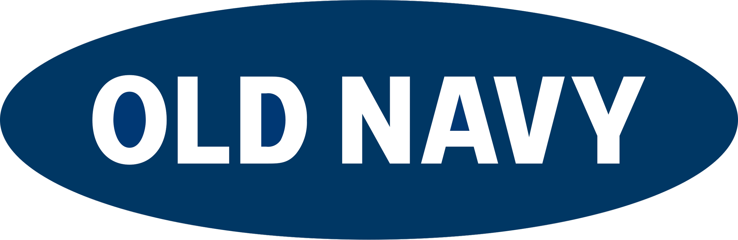Logotipo de Old Navy en fondo azul oscuro