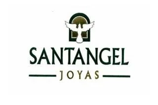 Logotipo de SANTANGEL JOYAS con una campana y alas de ángel en el centro
