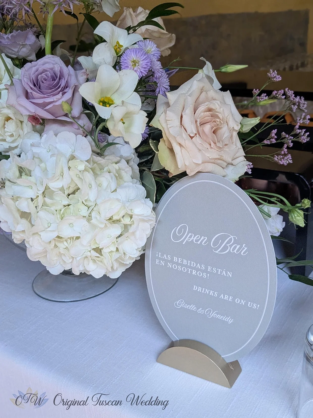 Bar Signs for Open Bar at Wedding
