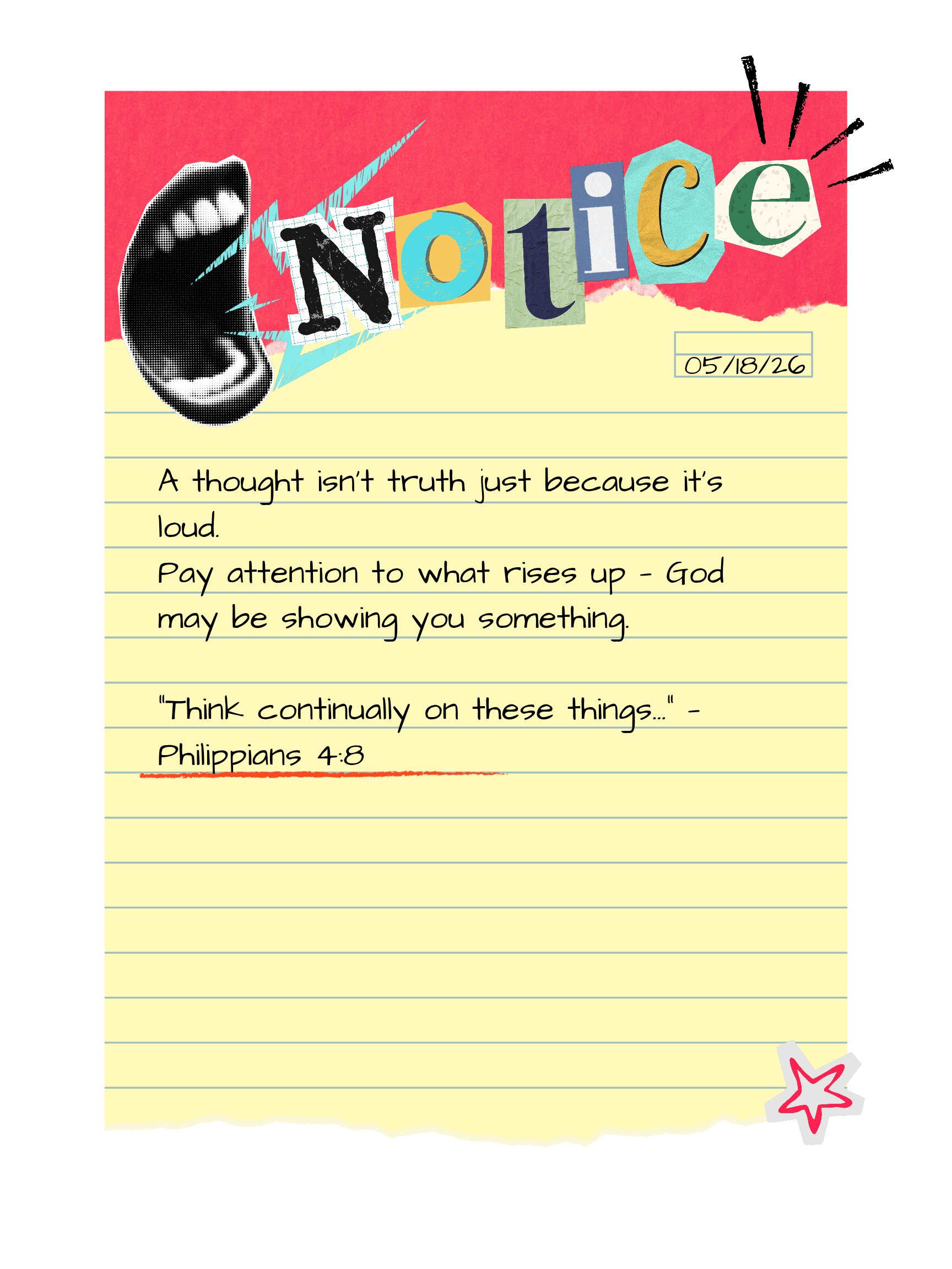 Notice What You Notice