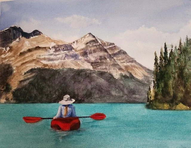 I Lift Up My Eyes - watercolour (sold)
