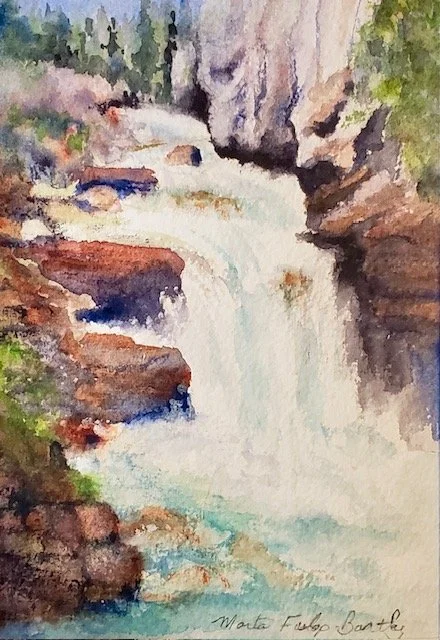 Johnson Canyon - watercolour (sold)
