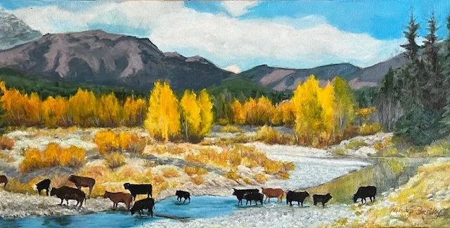 Longview Cattle Crossing - Acrylic 12x24