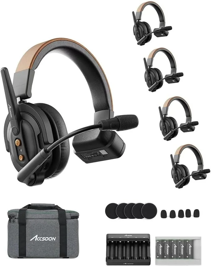 Accsoon CoMo SE – Sistema de Intercomunicación Inalámbrica (Paquete de 5)