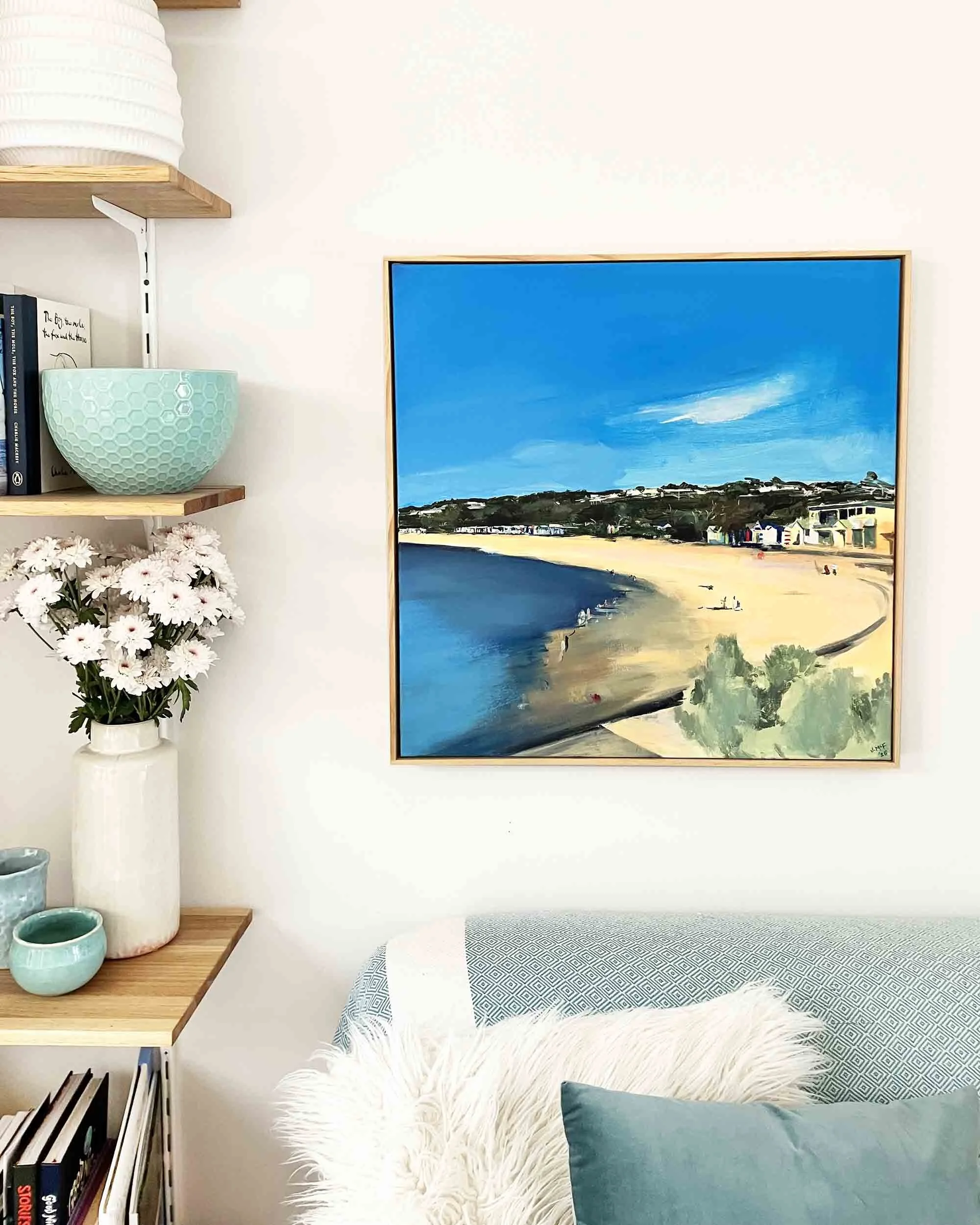 Jill McFarlane Mills Beach Surf Club Square Painting front.jpg