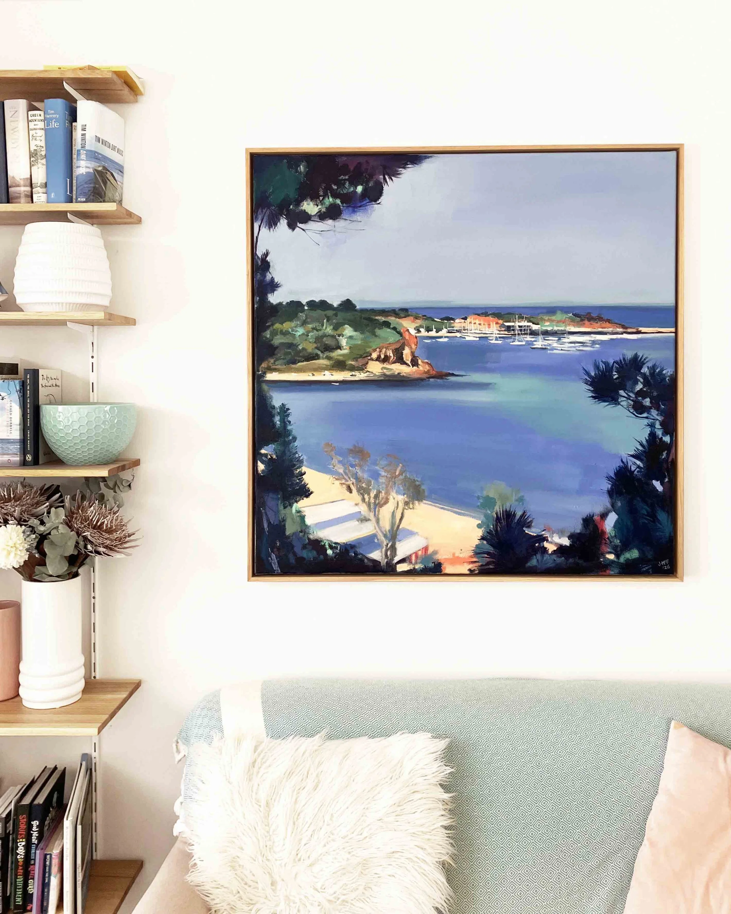 Mornington Harbour Oil Painting Jill McFarlane front.jpg