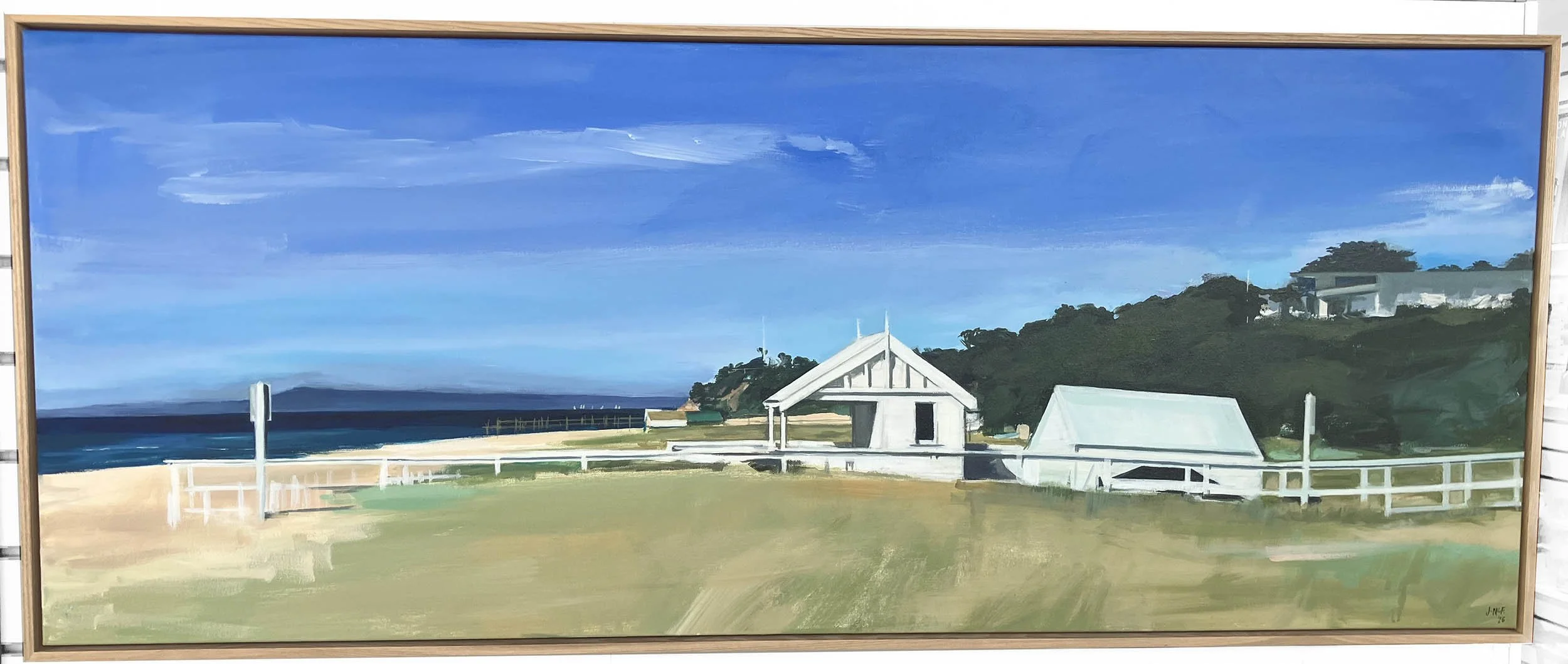 Point King Beach Sorrento acrylic painting Jill McFarlane front.jpg