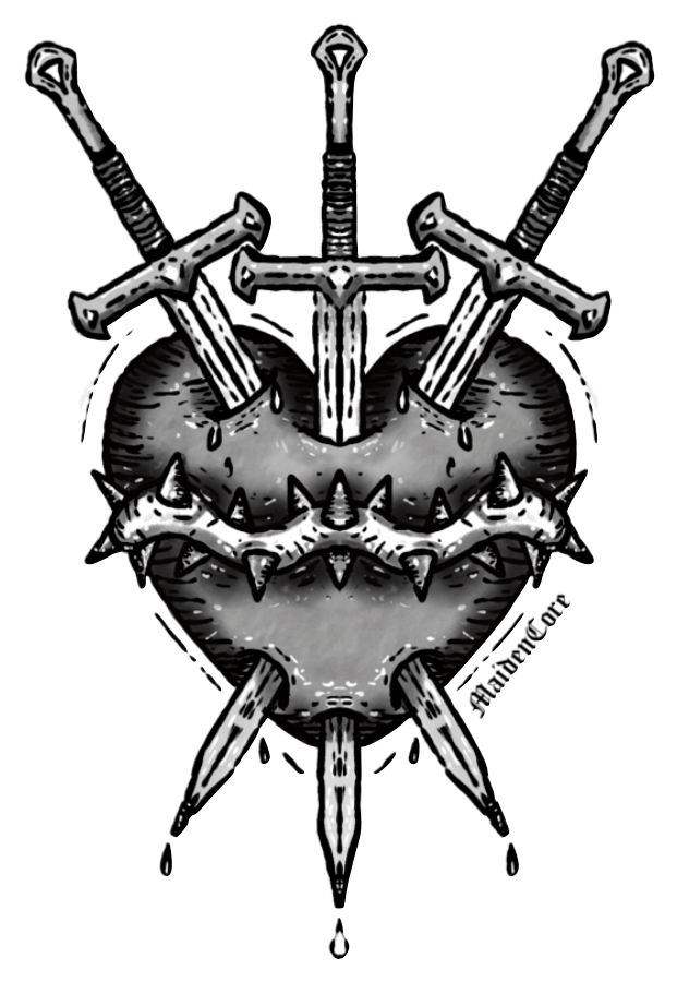 sacred heart sticker