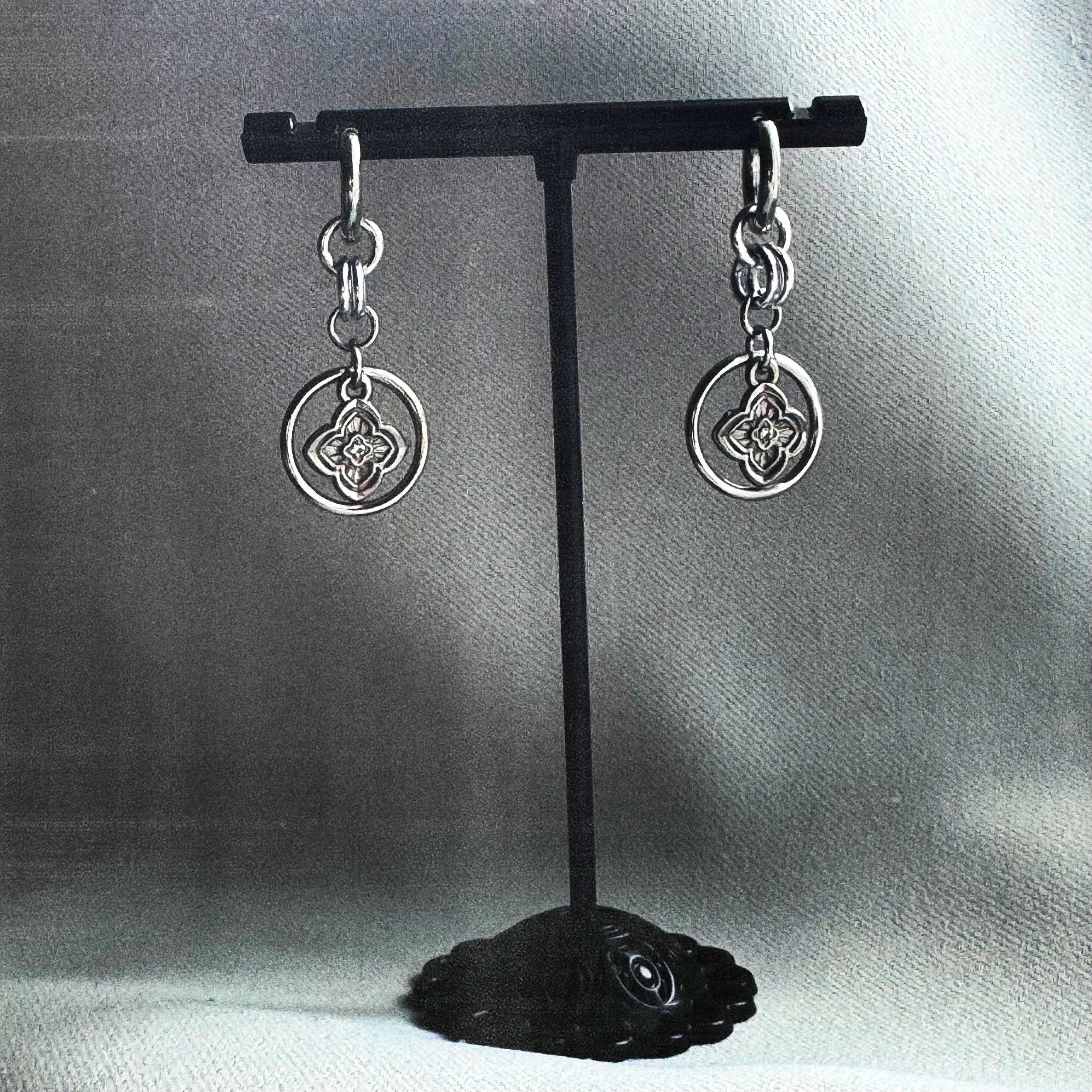 i wanted a small but on-brand pair of earrings for myself, so i made these! i made one extra pair that&rsquo;s available to purchase now via DM or at the upcoming @blackcasketcafe market this sunday! should i make more? i kind of love these 🖤

#chai