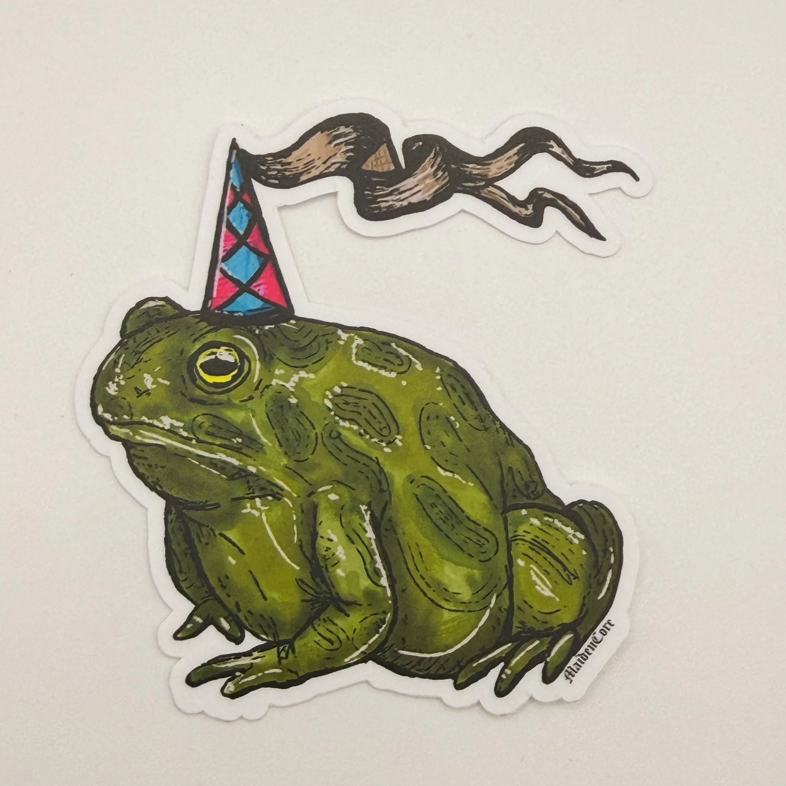 medieval frog princess sticker