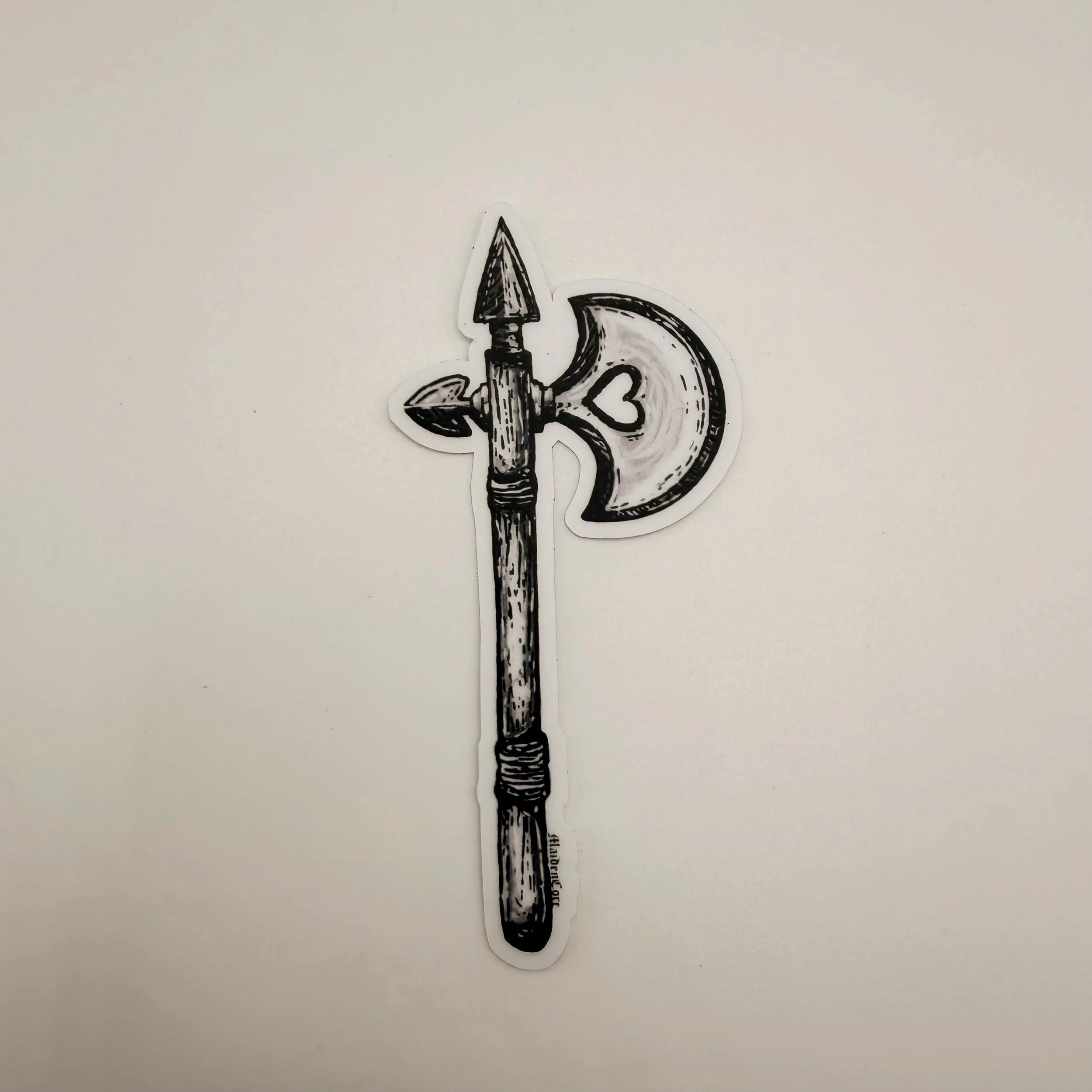 medieval axe sticker